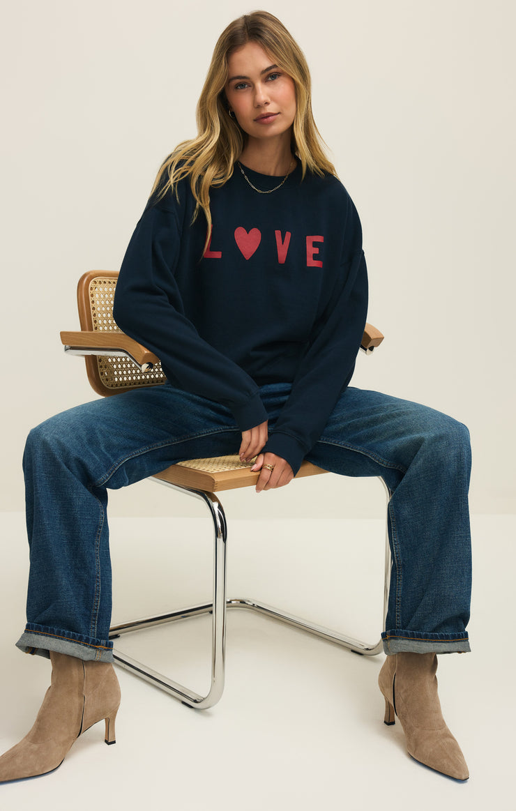 Tops First Date Fleece Sweatshirt First Date Fleece Sweatshirt