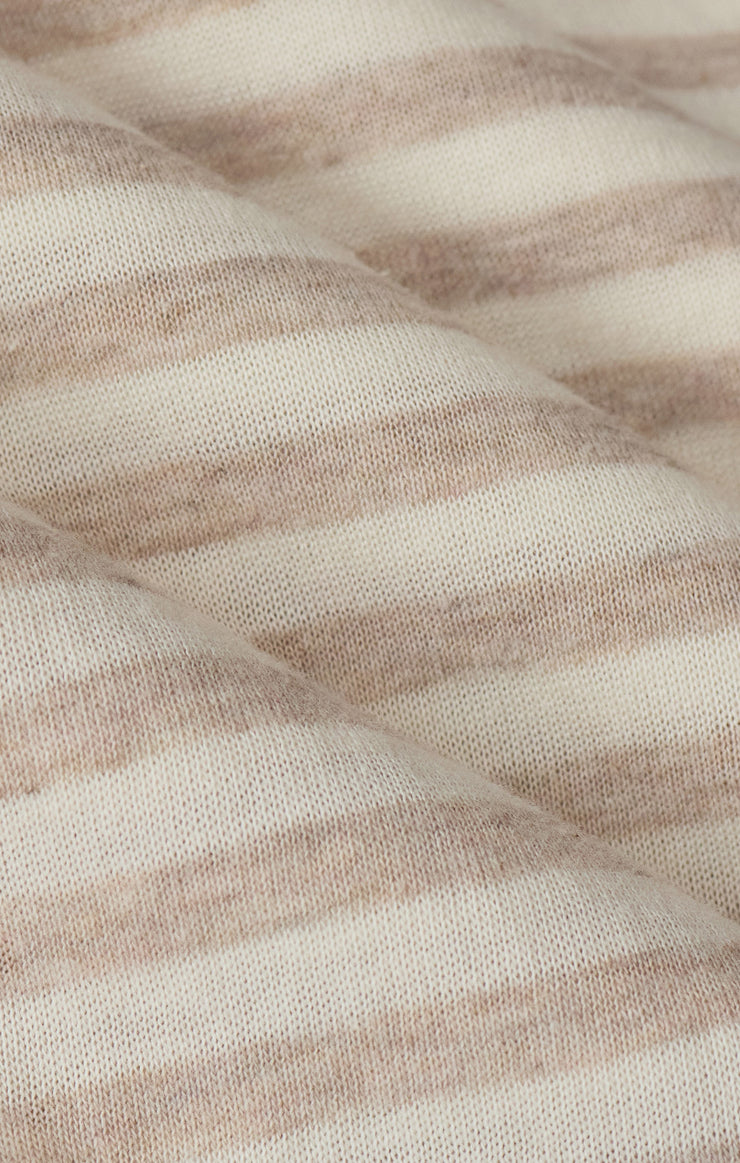 Tops Select Striped Airy Tank Natural Heather