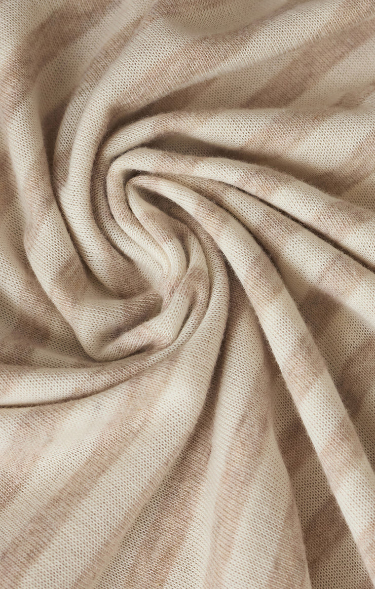 Tops Tourist Airy Striped Tee Natural Heather