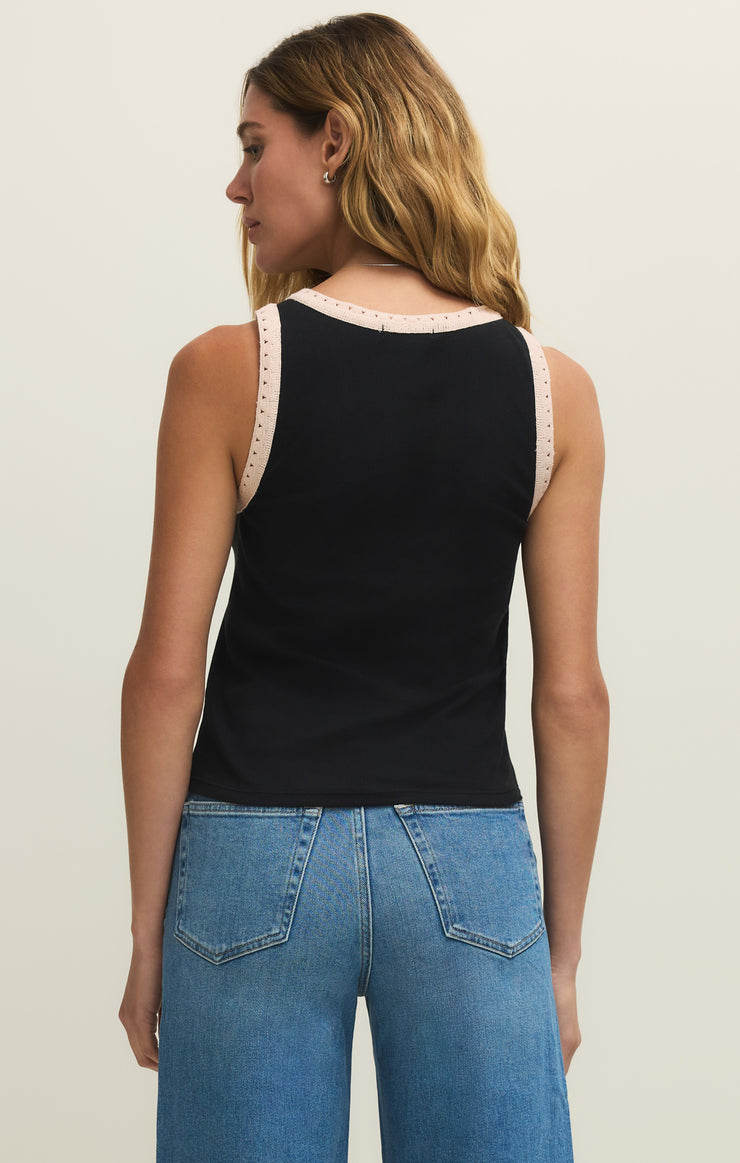 Tops Clarke Rib Tank Black