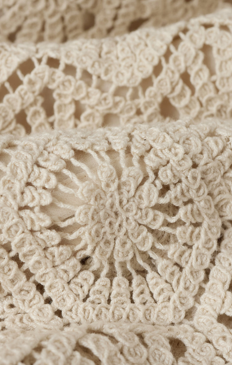 Tops Raquel Lace Cropped Top Natural