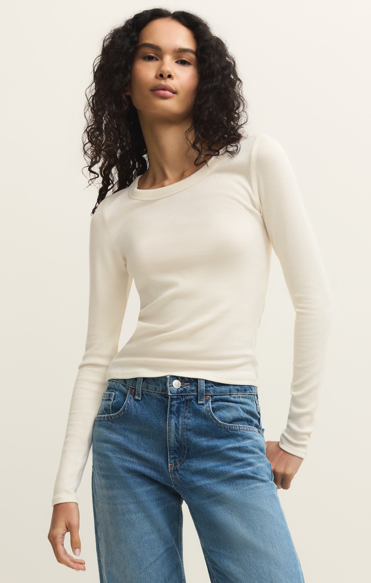 Renae Slub Rib Long Sleeve Top – Z SUPPLY
