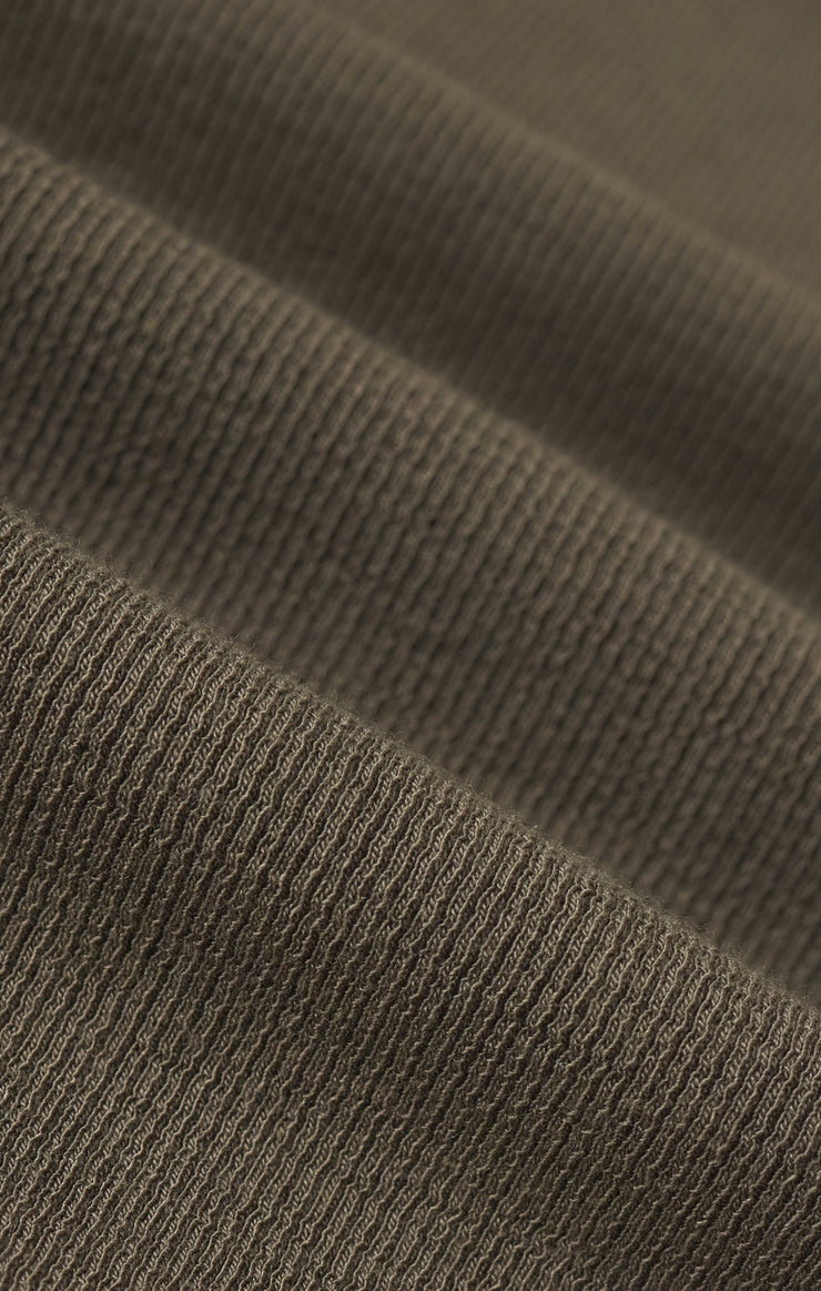 Tops Renae Slub Rib Long Sleeve Top Khaki Green