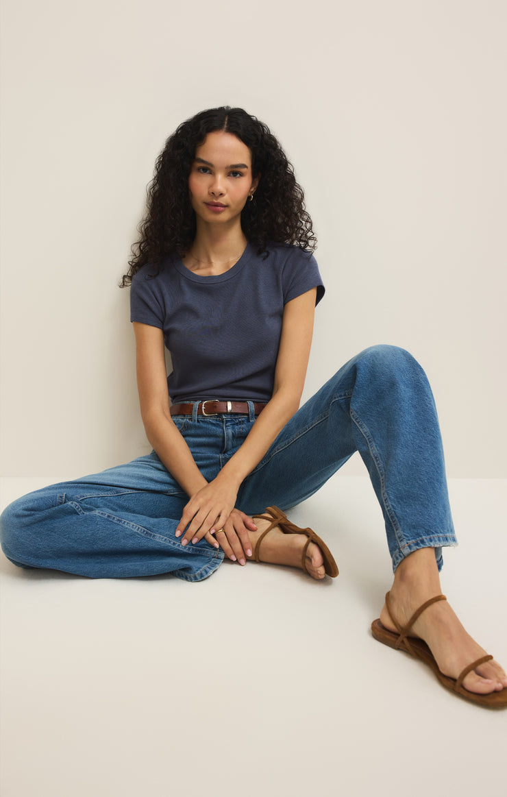 Tops Renae Rib Short Sleeve Top Renae Rib Short Sleeve Top