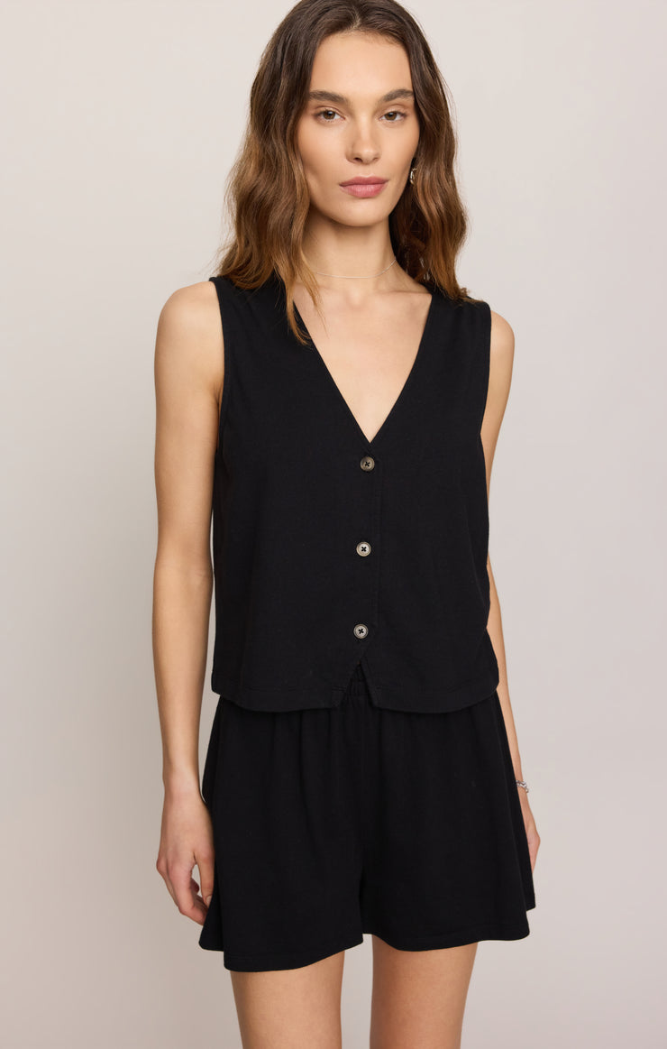 Tops Noelle Jersey Tank True Black