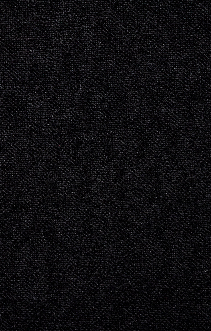 Tops Sloane Linen Cropped Tank Black
