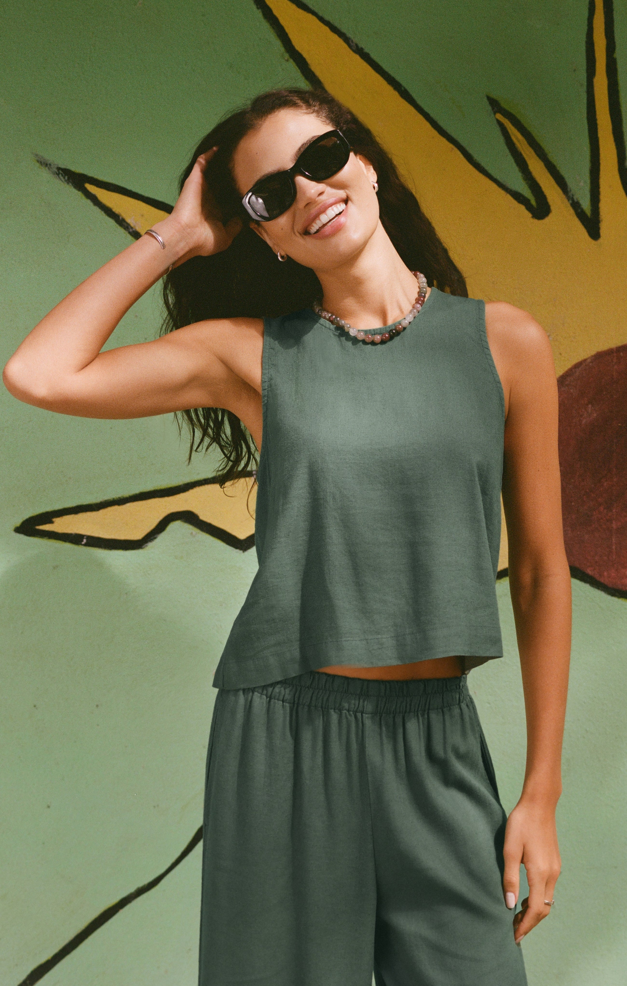 Sloane Linen Cropped Tank – Z SUPPLY