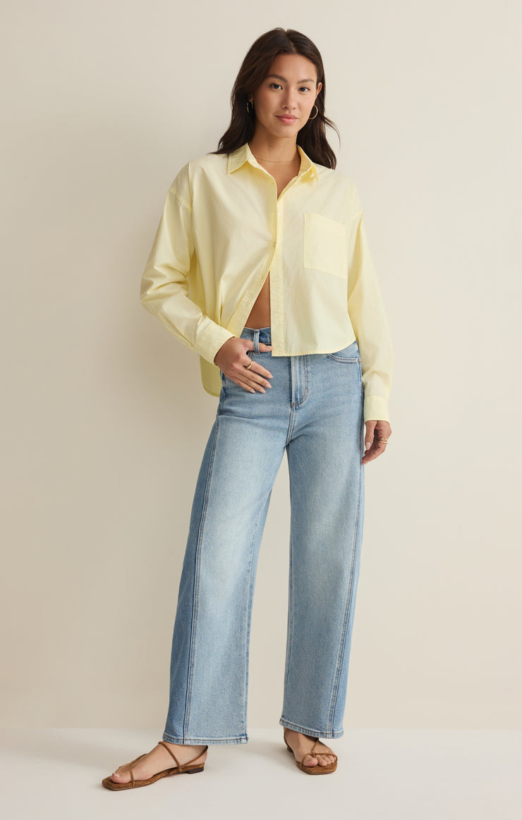 Tops Lisette Poplin Top Pineapple