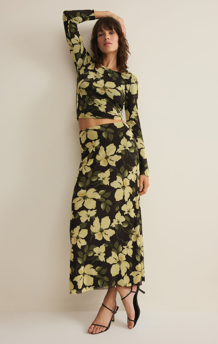 Tops Taysha Ren Floral Mesh Top Taysha Ren Floral Mesh Top