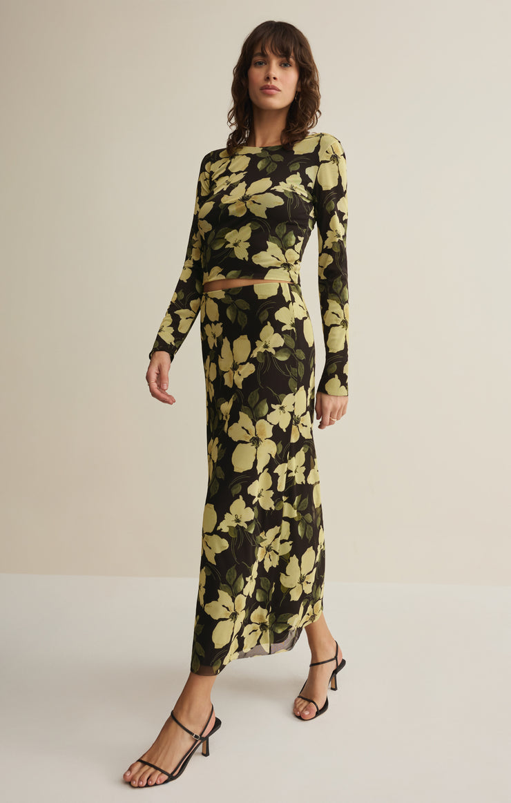 Tops Taysha Ren Floral Mesh Top Taysha Ren Floral Mesh Top