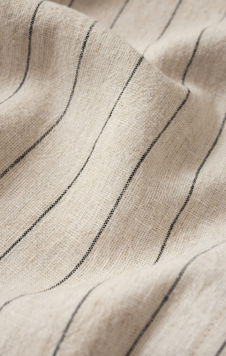 Tops Alfie Striped Linen Button Up Linen