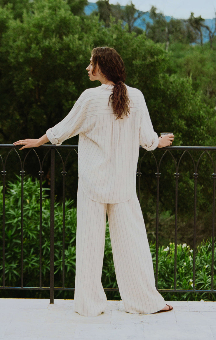 Tops Alfie Striped Linen Button Up Alfie Striped Linen Button Up