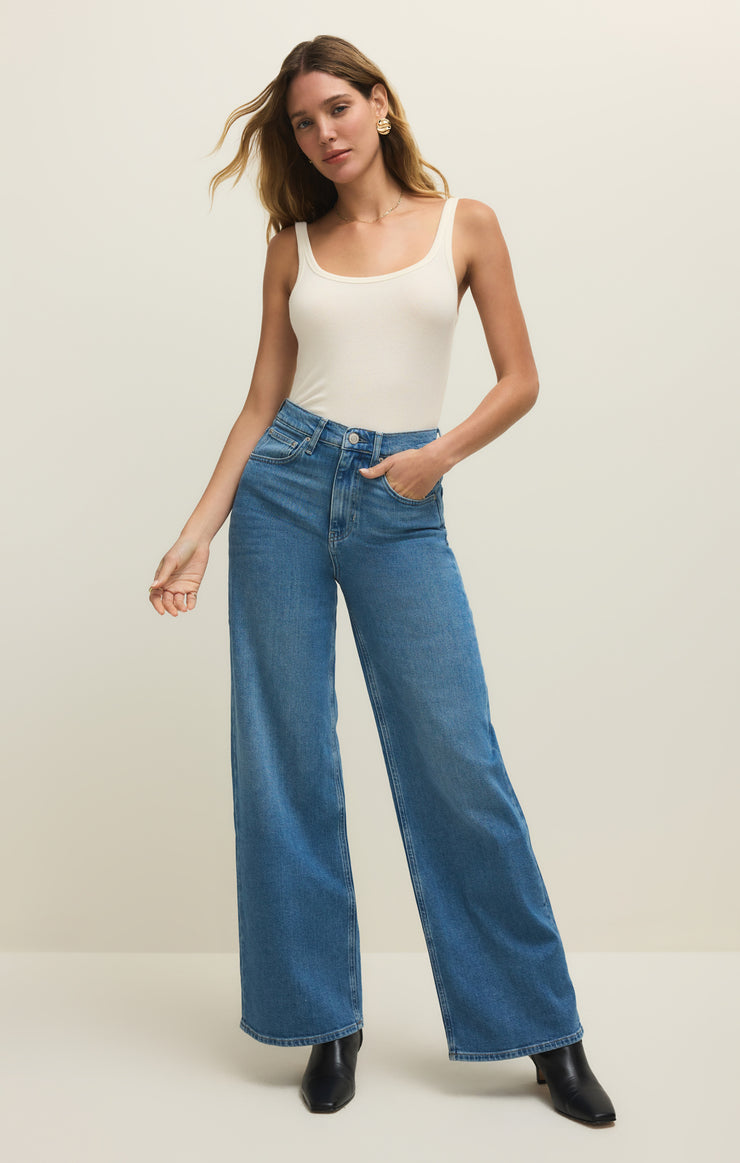 Tops Renae Slub Rib Tank Cloud