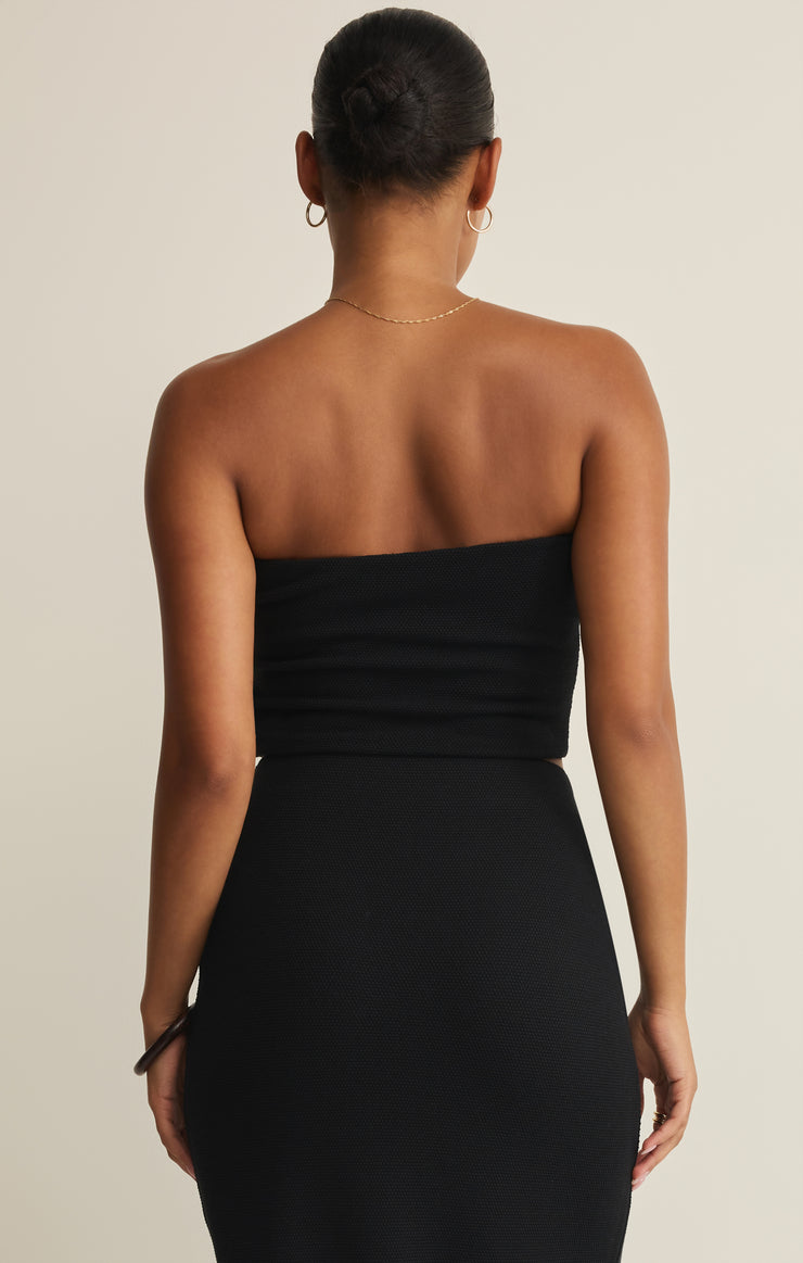 Tops Caffari Tube Top Tank Black