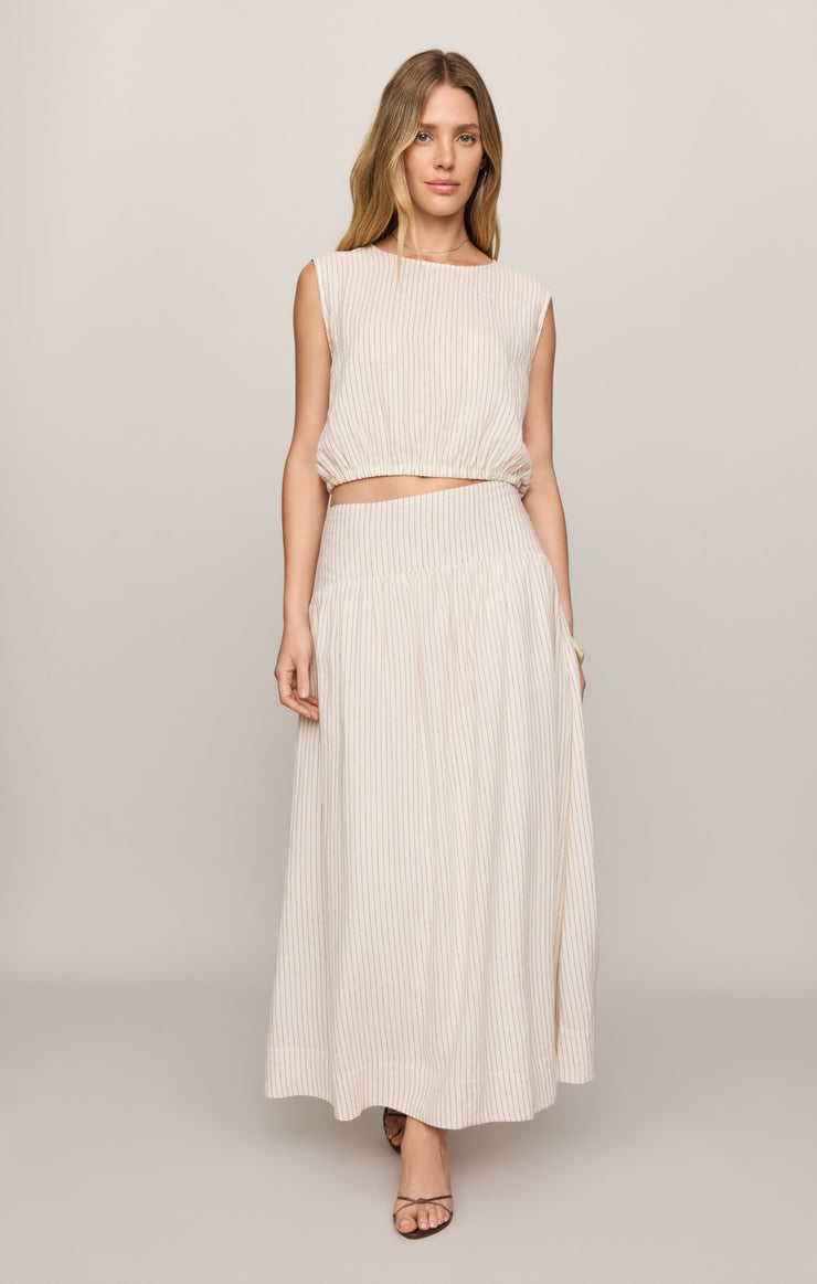 Tops Merit Stripe Cropped Top Cloud