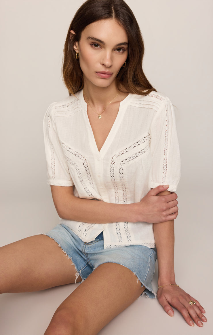 Camille Lace Inset Top