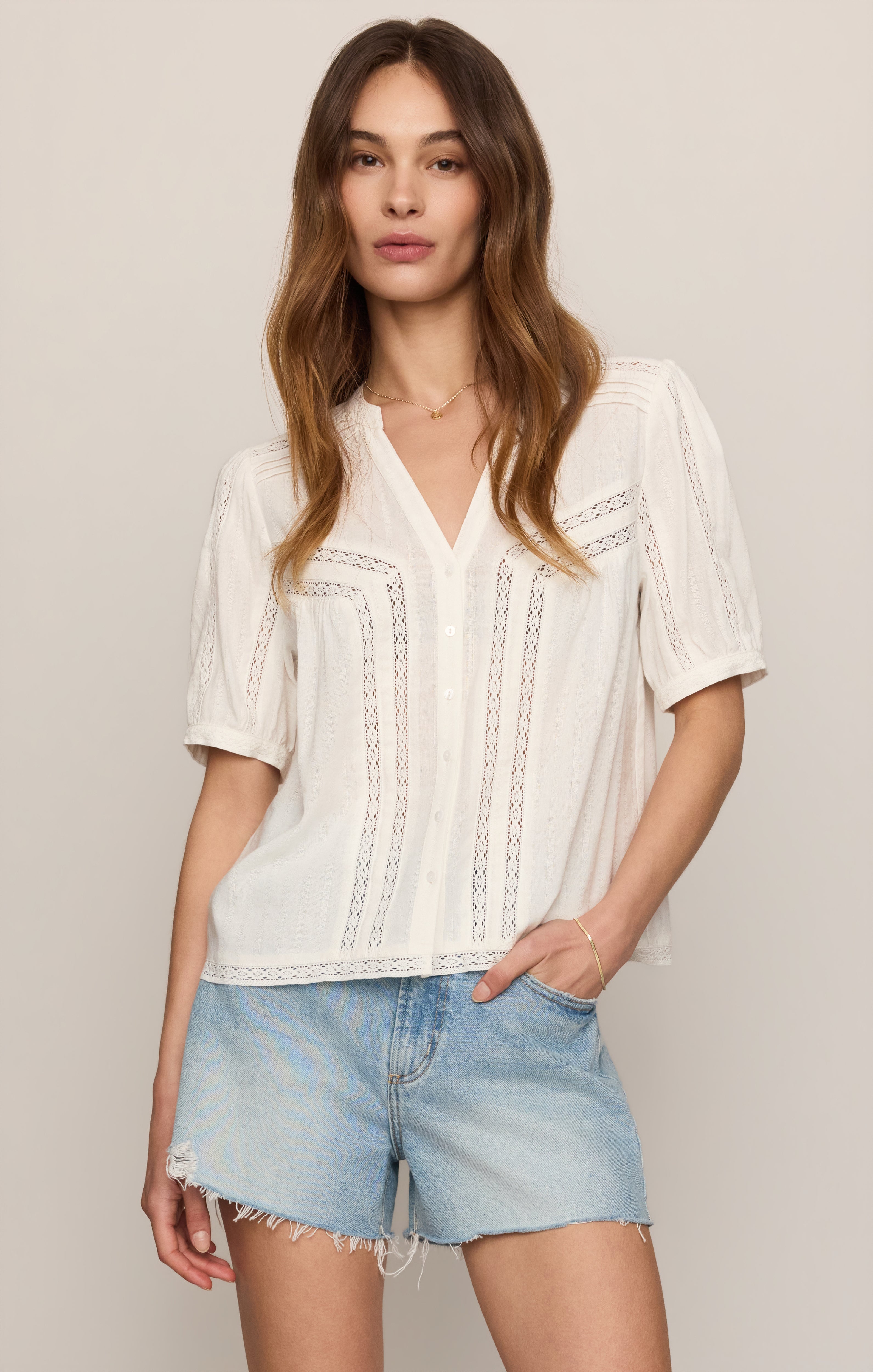 Camille Lace Inset Top – Z SUPPLY