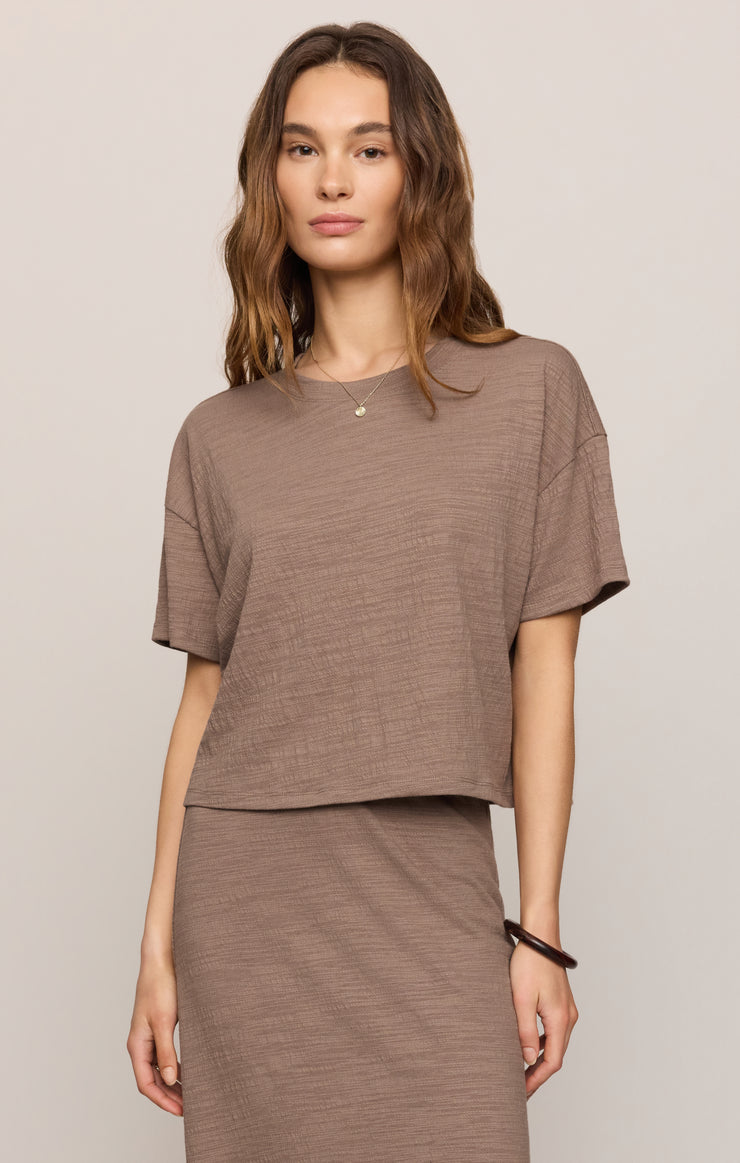 T.Yoshizawa Sway Textured Cropped Tee – Z SUPPLY