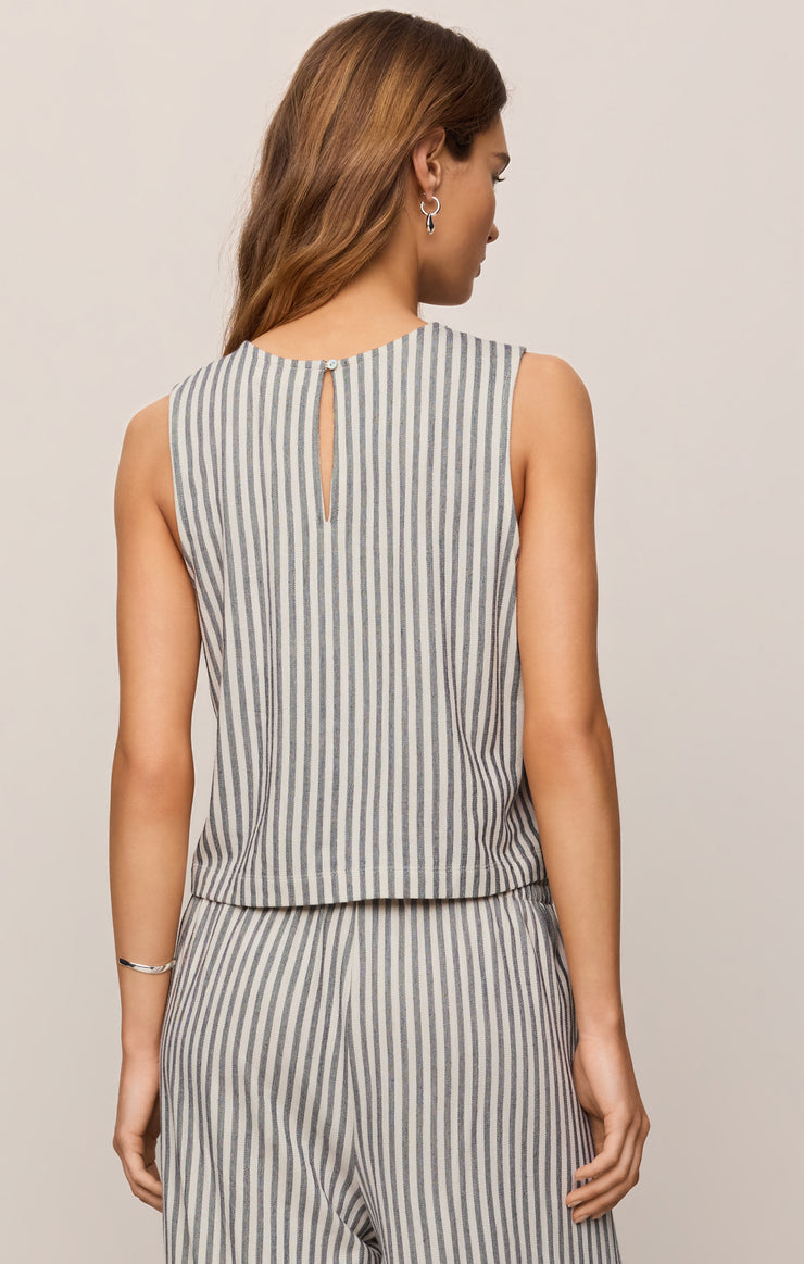 Tops Sloane Knit Striped Tank Top Eclipse