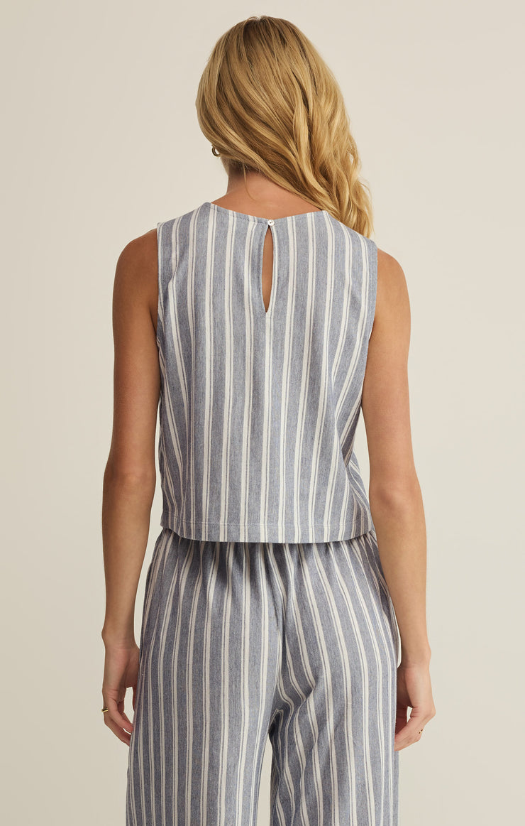 Tops Sloane Knit Striped Tank Top Summer Stone