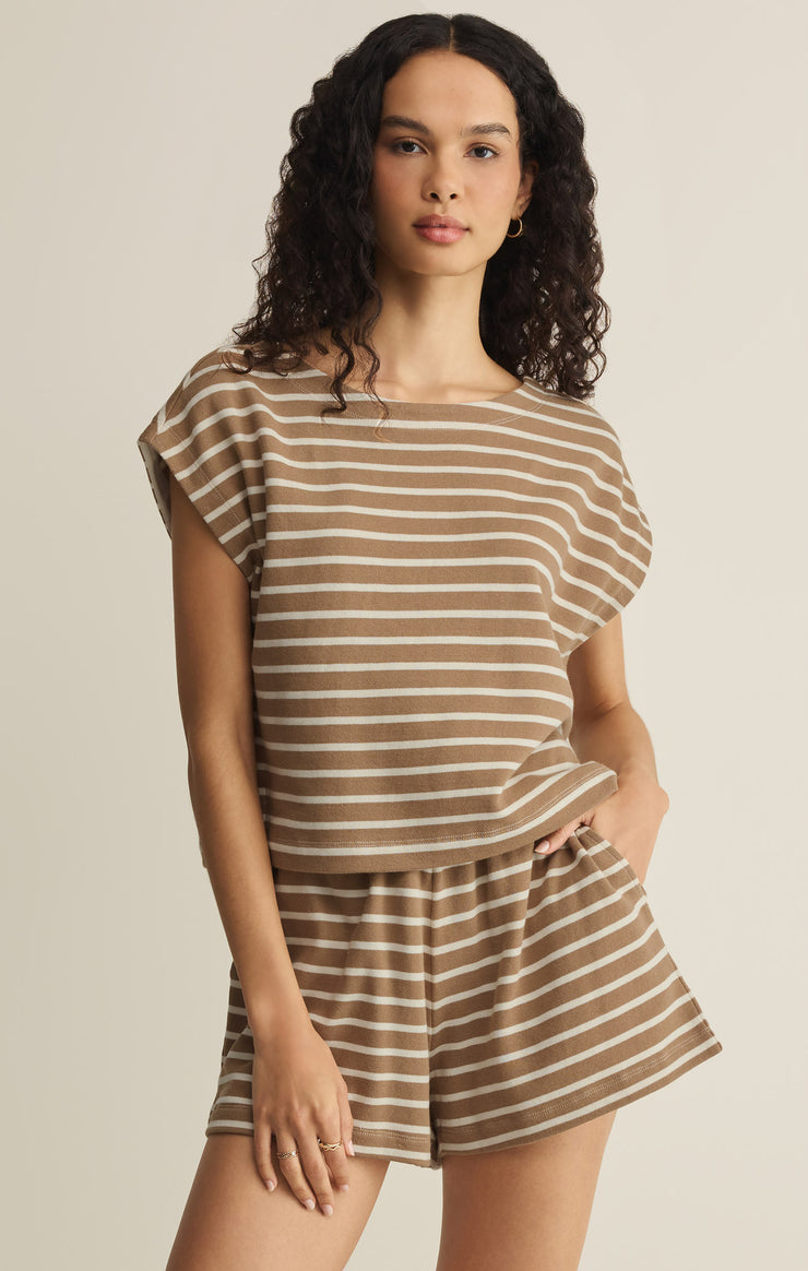 Tops Tilly Striped Top Taro