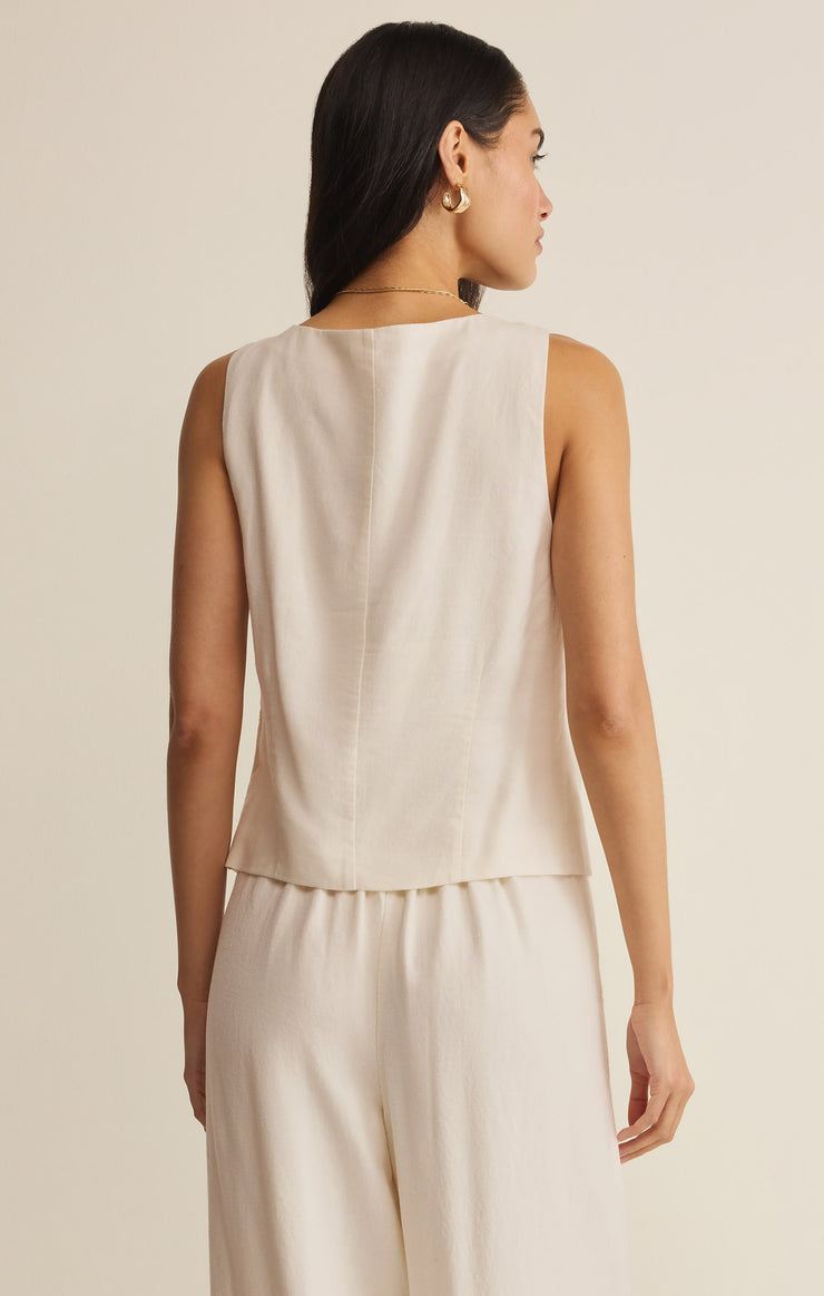 Vests Roman Linen Vest Cloud