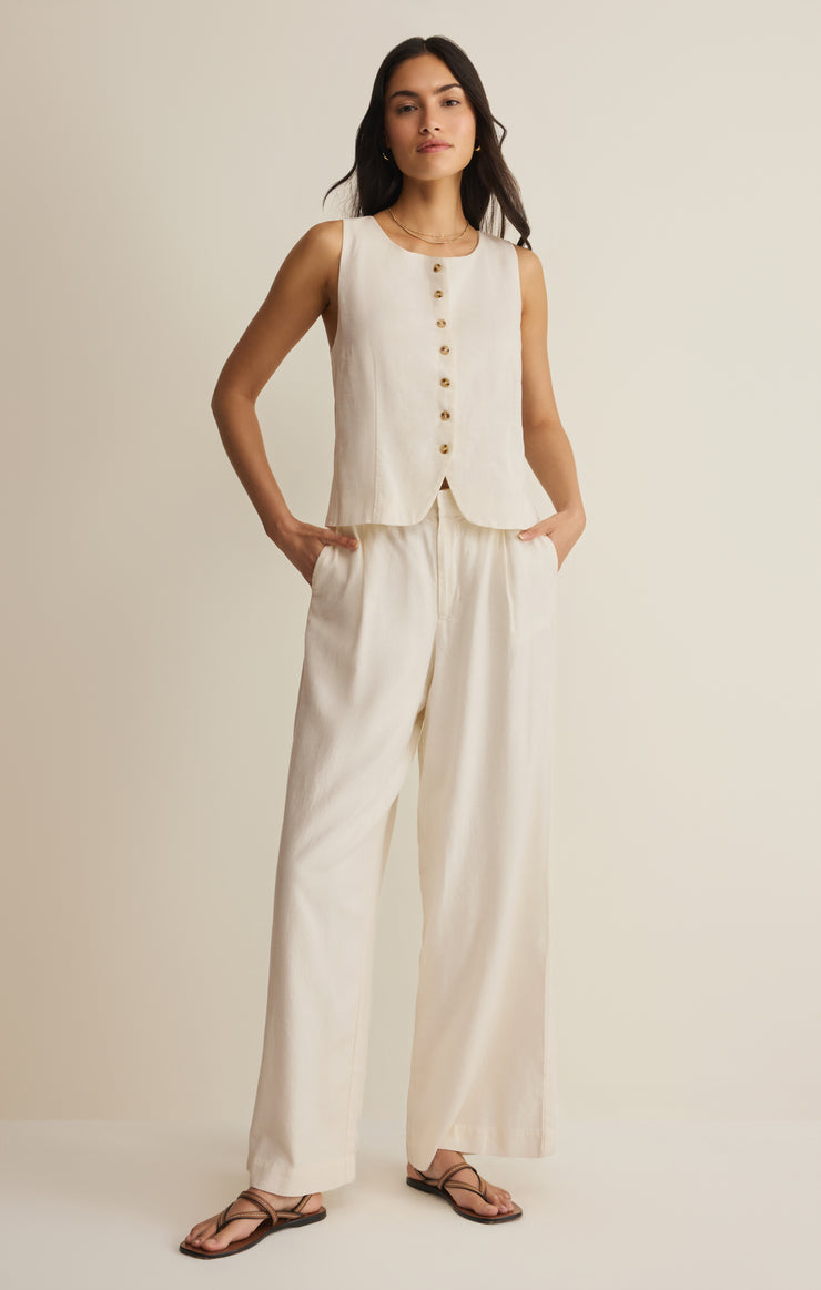 Vests Roman Linen Vest Cloud