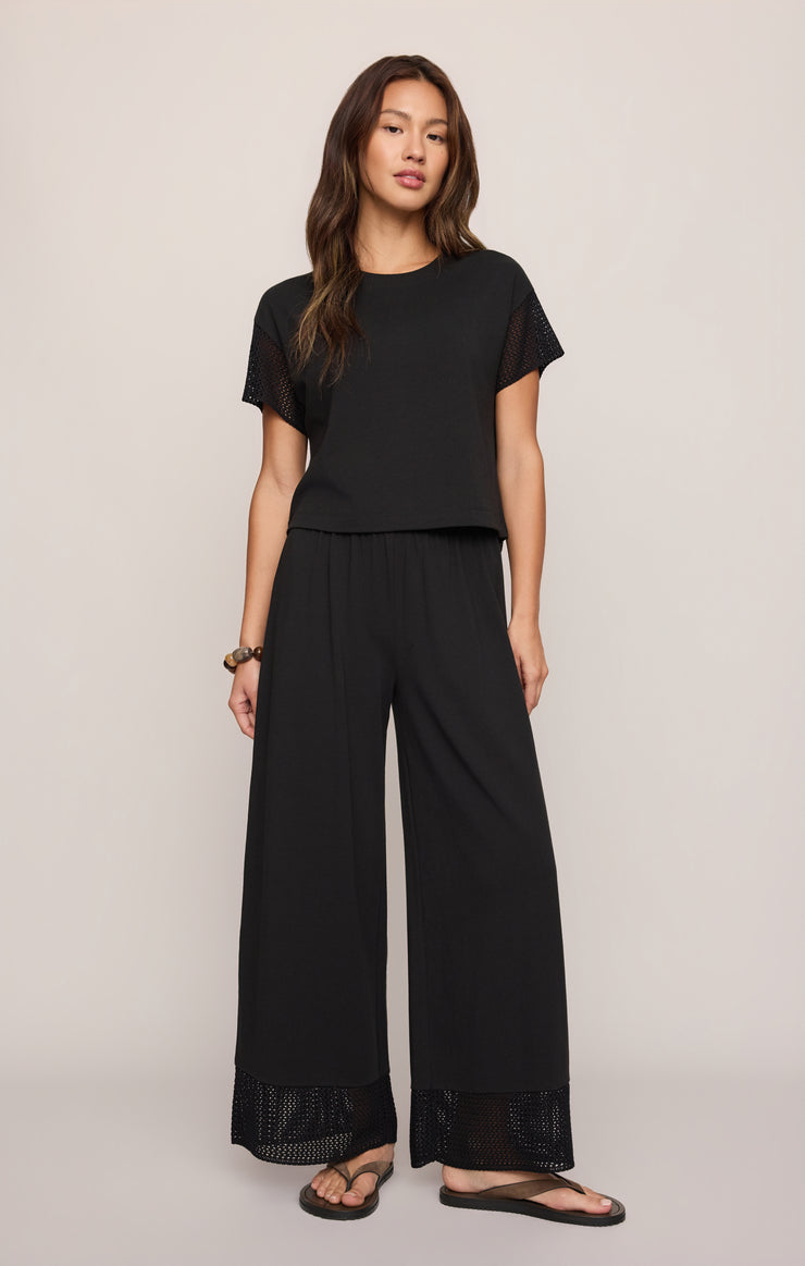 Tops Banyan Crochet Top Black