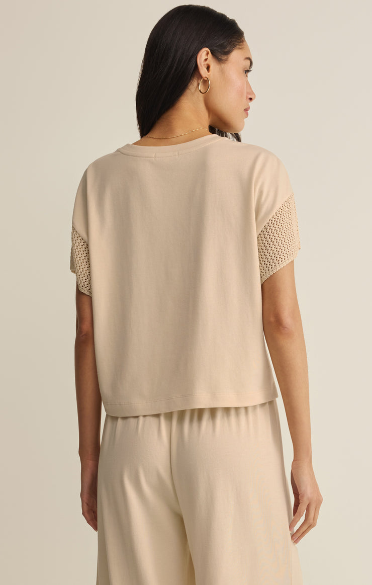 Tops Banyan Crochet Top Island Coconut