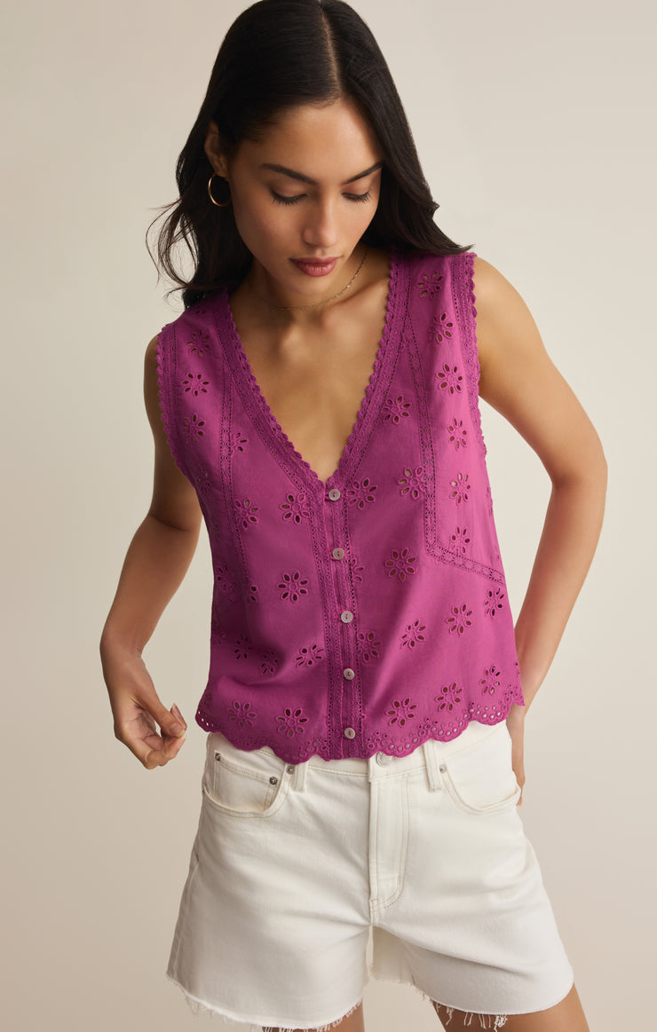 Darcy Eyelet Top