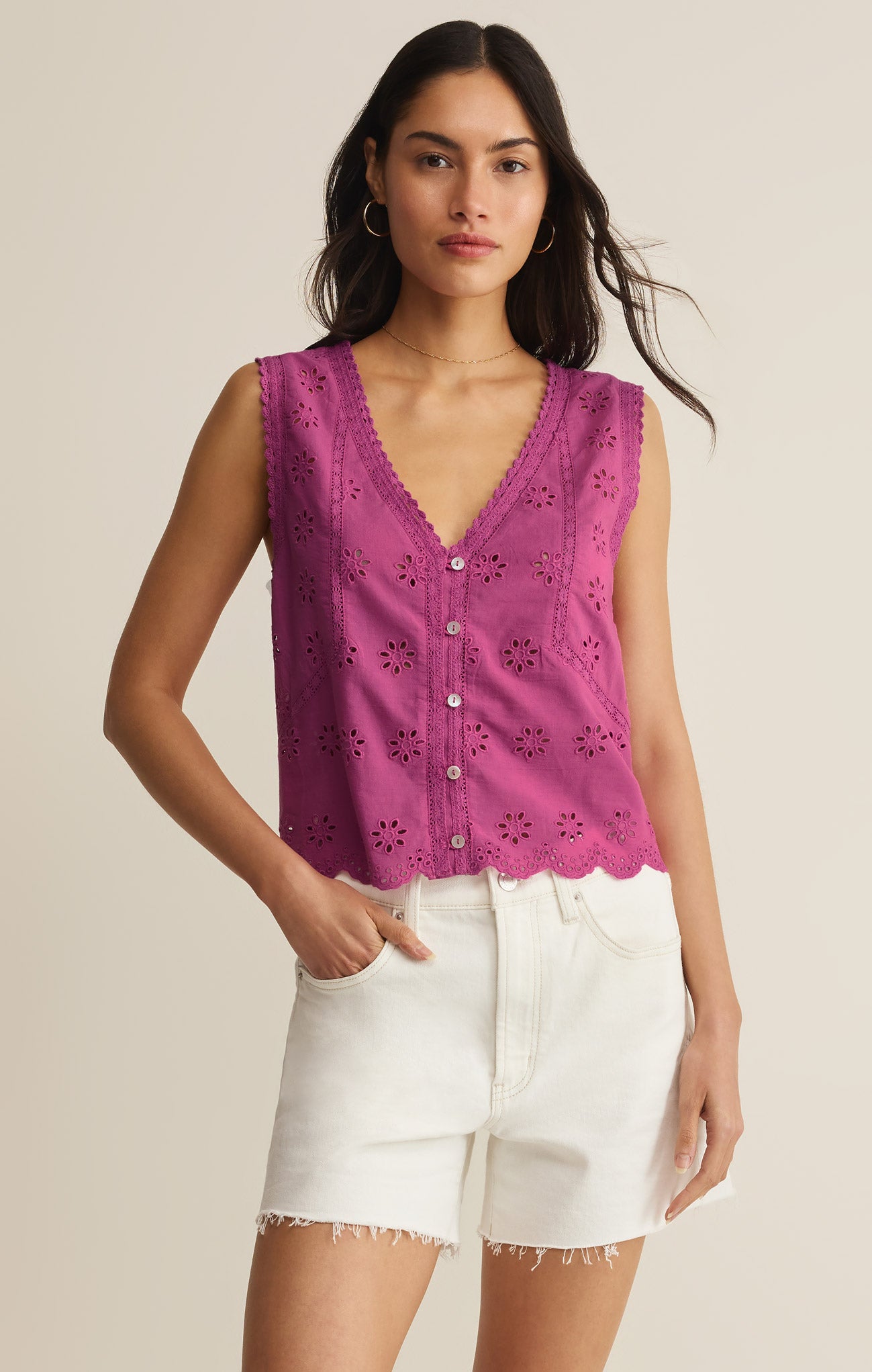 Darcy Eyelet Top – Z SUPPLY