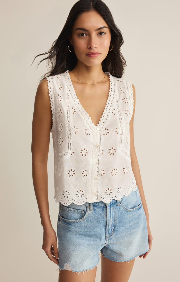 Darcy Eyelet Top