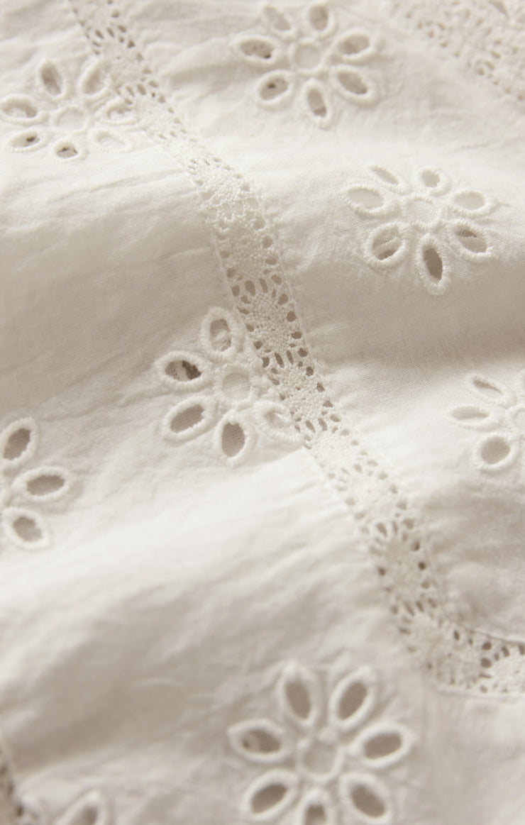 Tops Darcy Eyelet Top White
