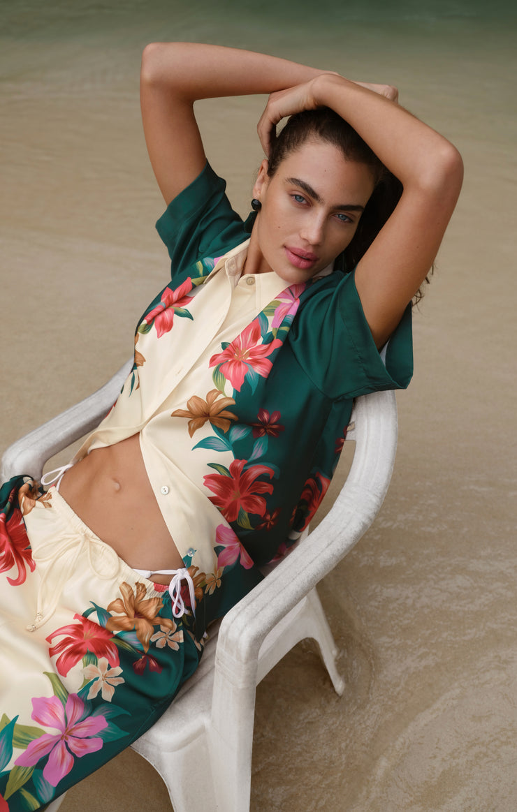 Tops Lani Floral Button Up Multi
