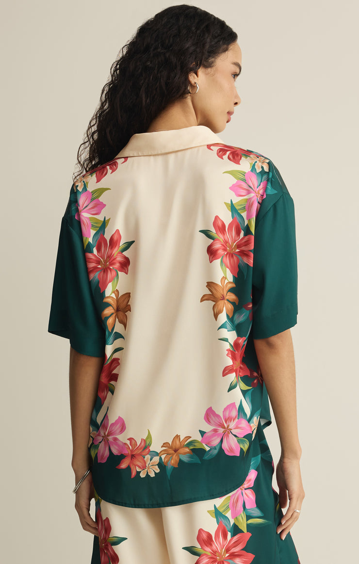 Tops Lani Floral Button Up Multi