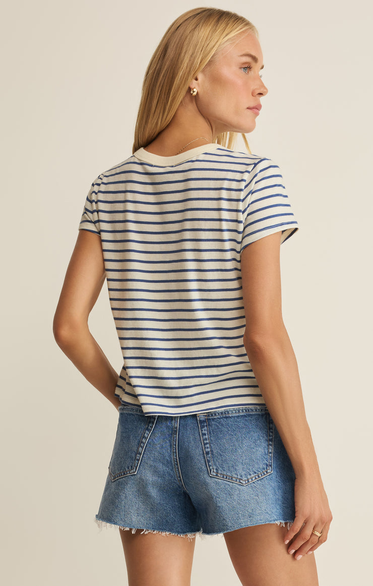 Tops Junie Striped Tee True Navy