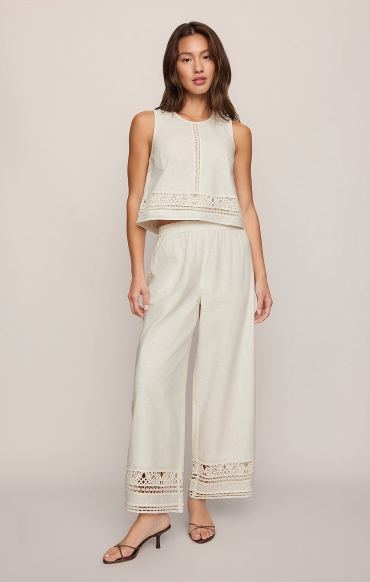Tops Sloane Embroidered Top White