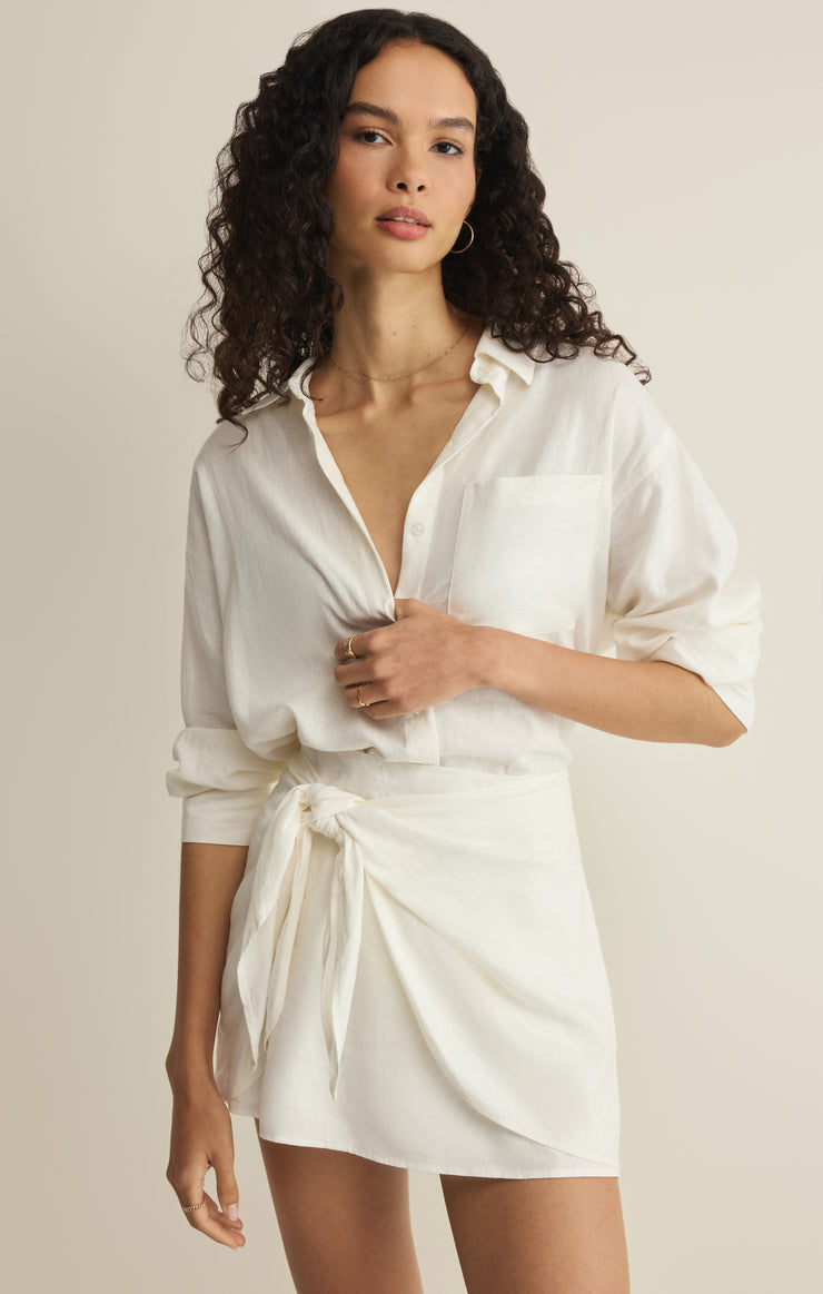The Signature Linen Top