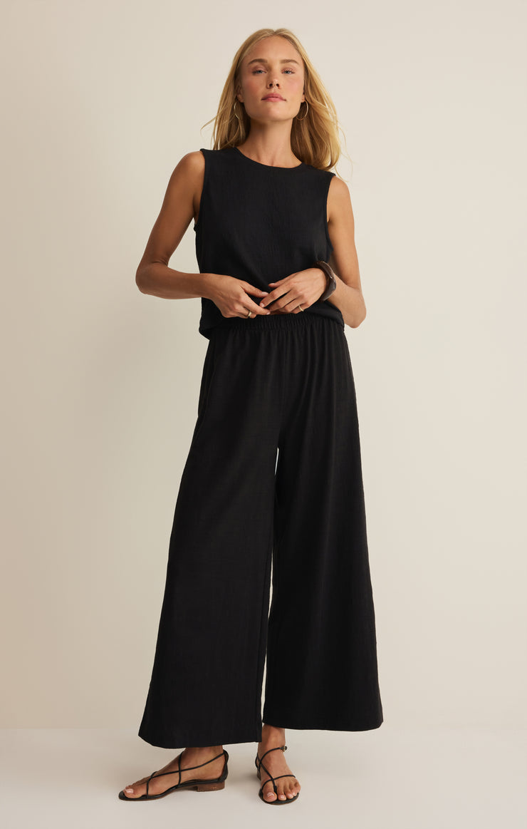Tops Sloane Textured Tank Black