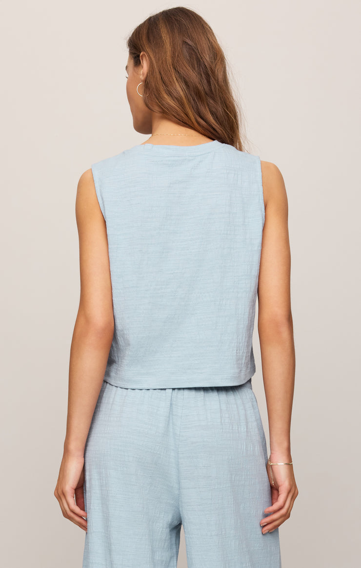 Tops Sloane Textured Tank Coast