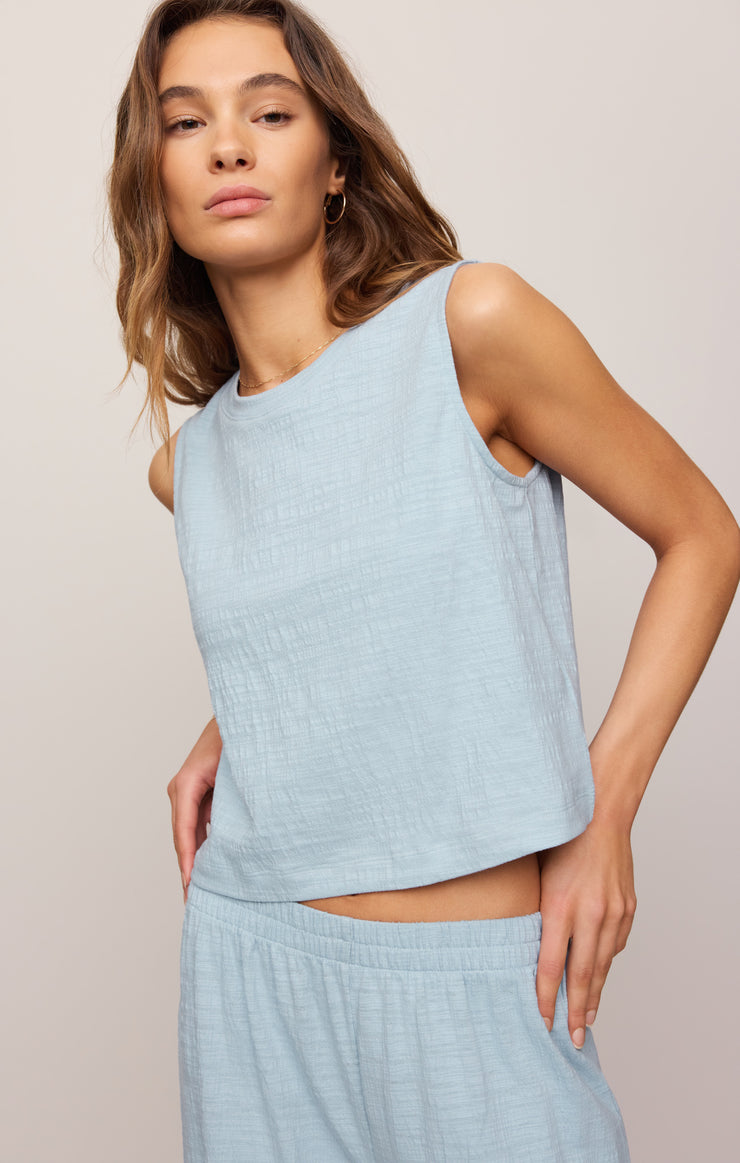 Tops Sloane Textured Tank Coast