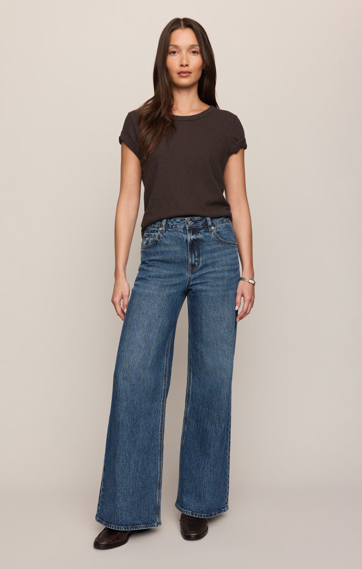 Tops Junie Slub Tee Cocoa Bean