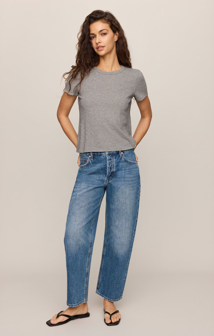 Tops Junie Slub Tee Classic Heather Grey