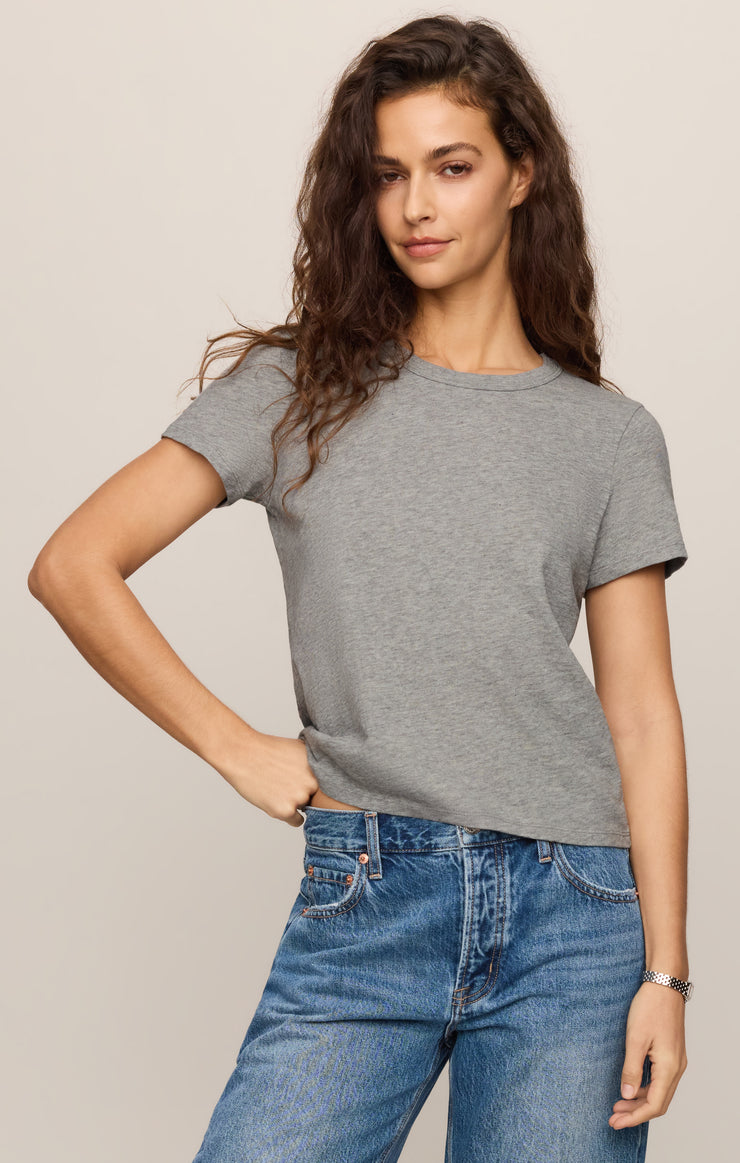 Tops Junie Slub Tee Classic Heather Grey