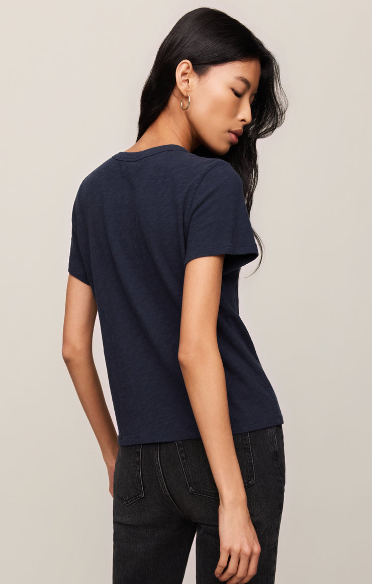 Tops Junie Slub Tee Eclipse