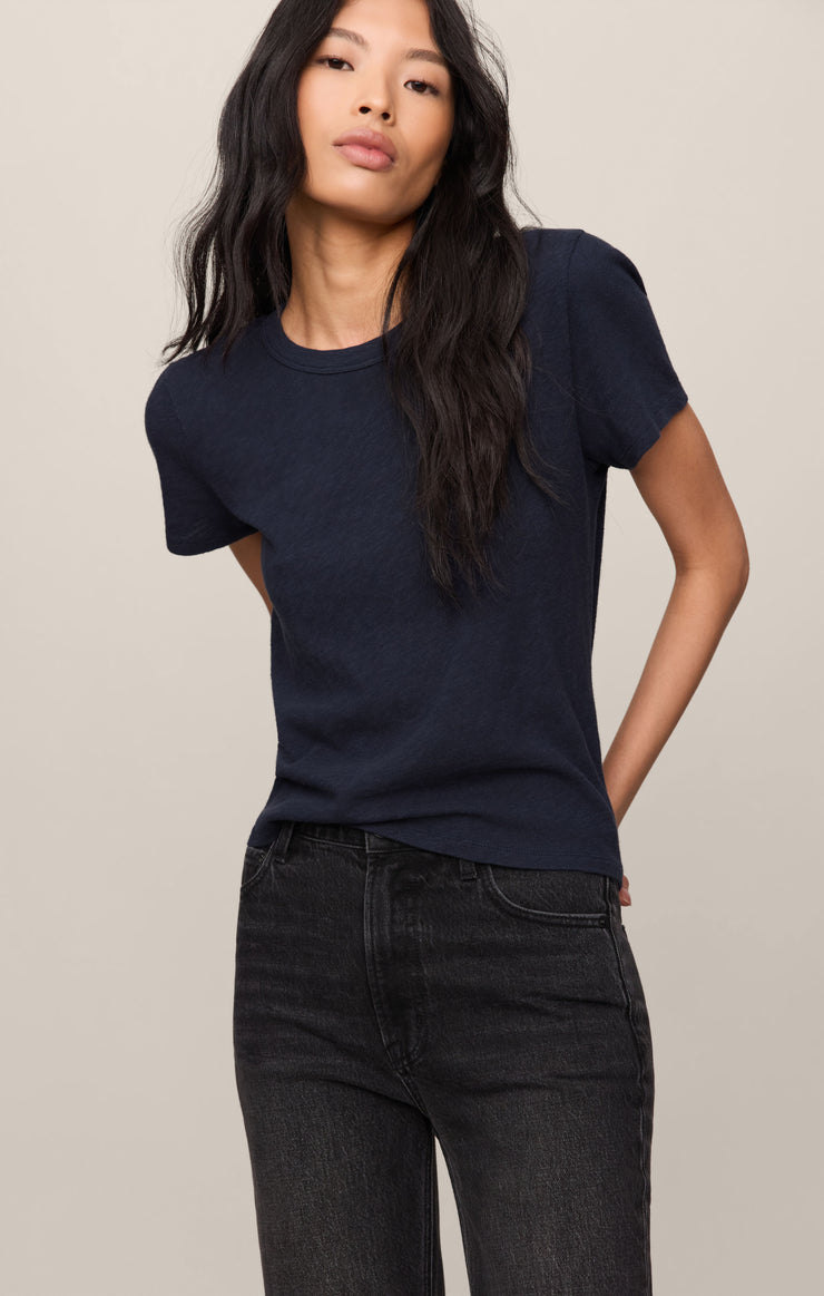 Tops Junie Slub Tee Eclipse