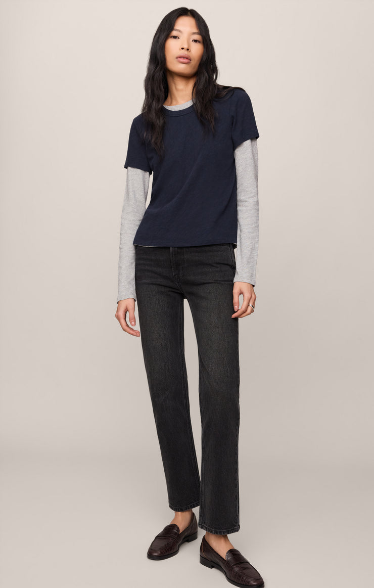 Tops Junie Slub Tee Eclipse