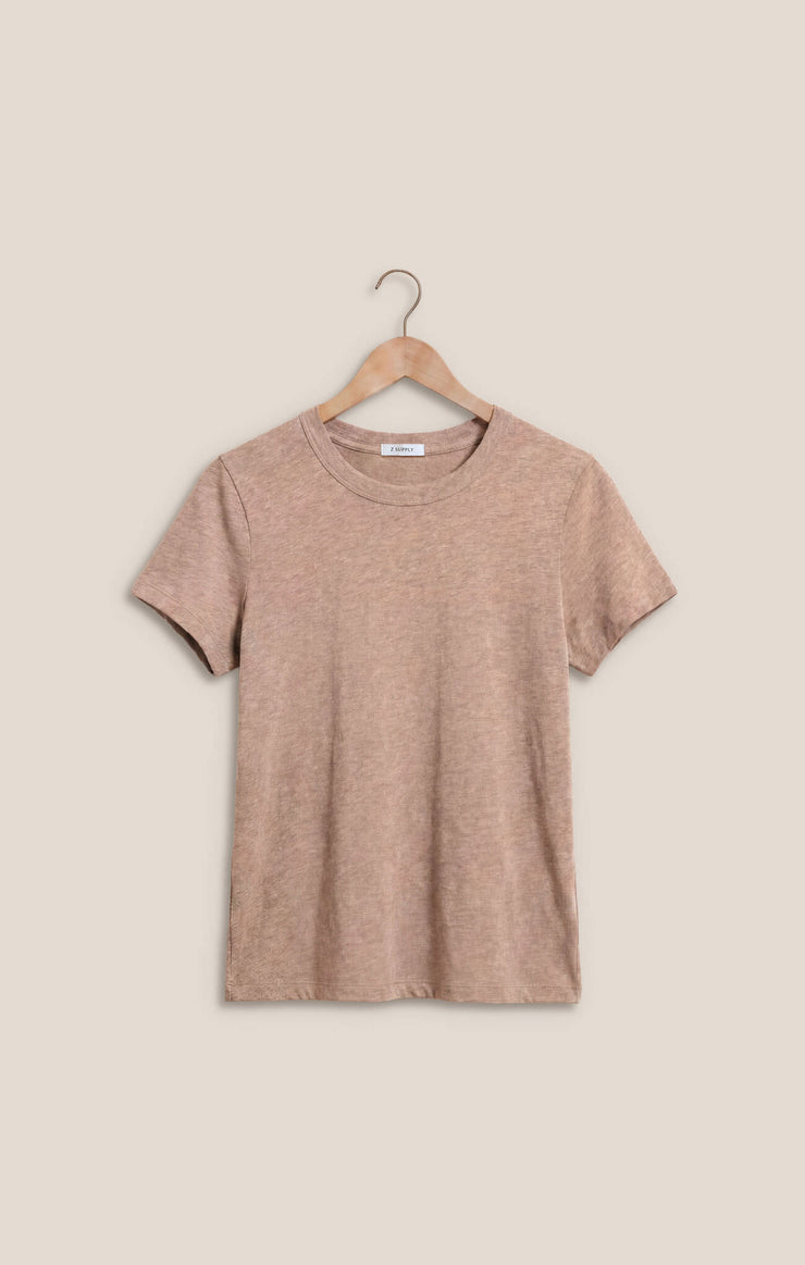 Tops Junie Slub Tee Heather Ash