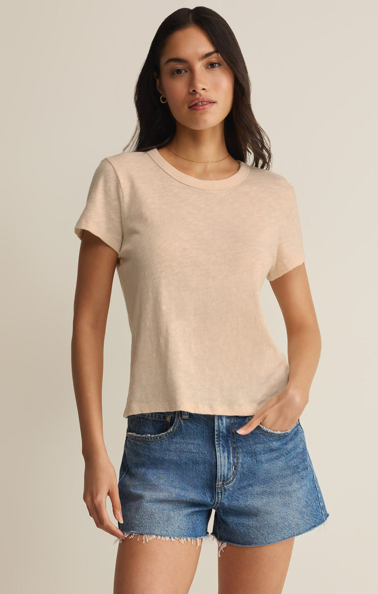 Tops Junie Slub Tee Island Coconut