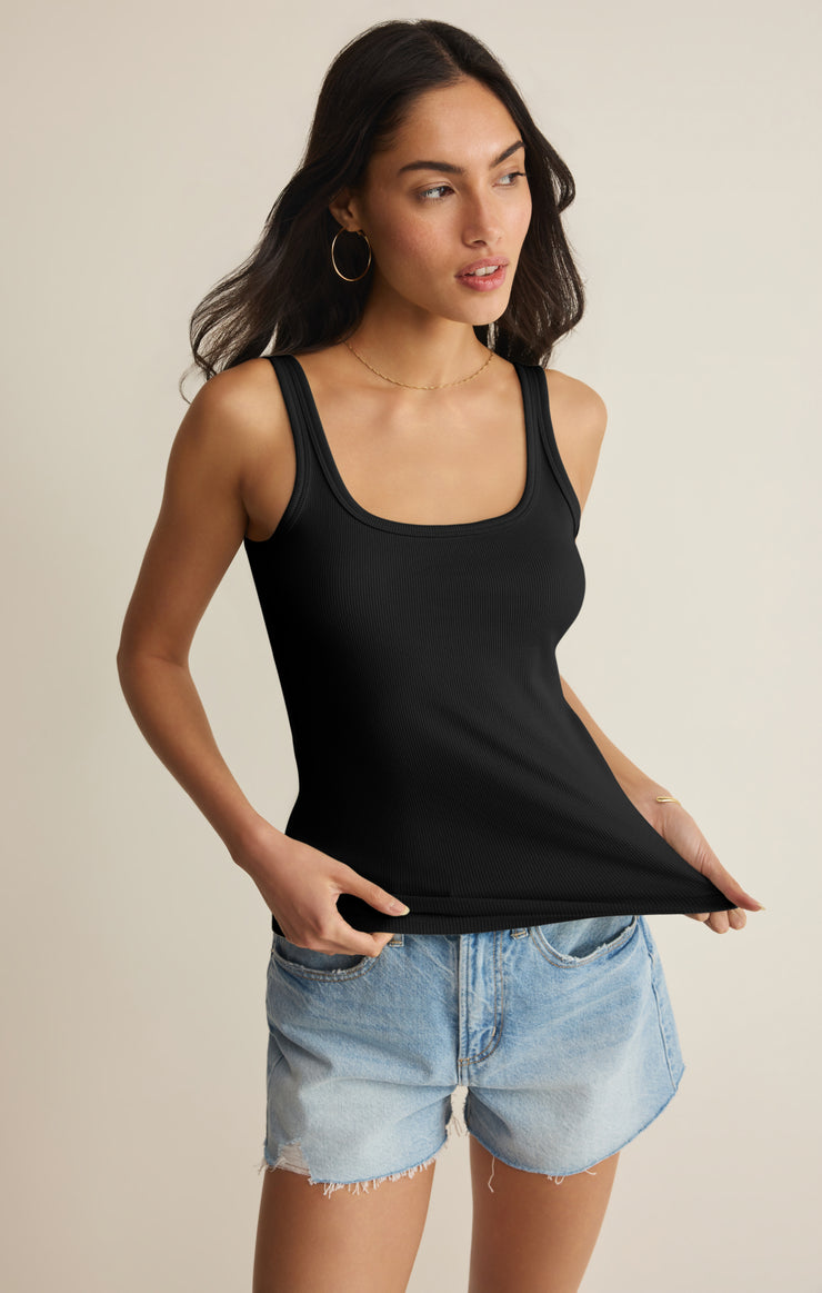 Tops Renae Rib Tank Top Black